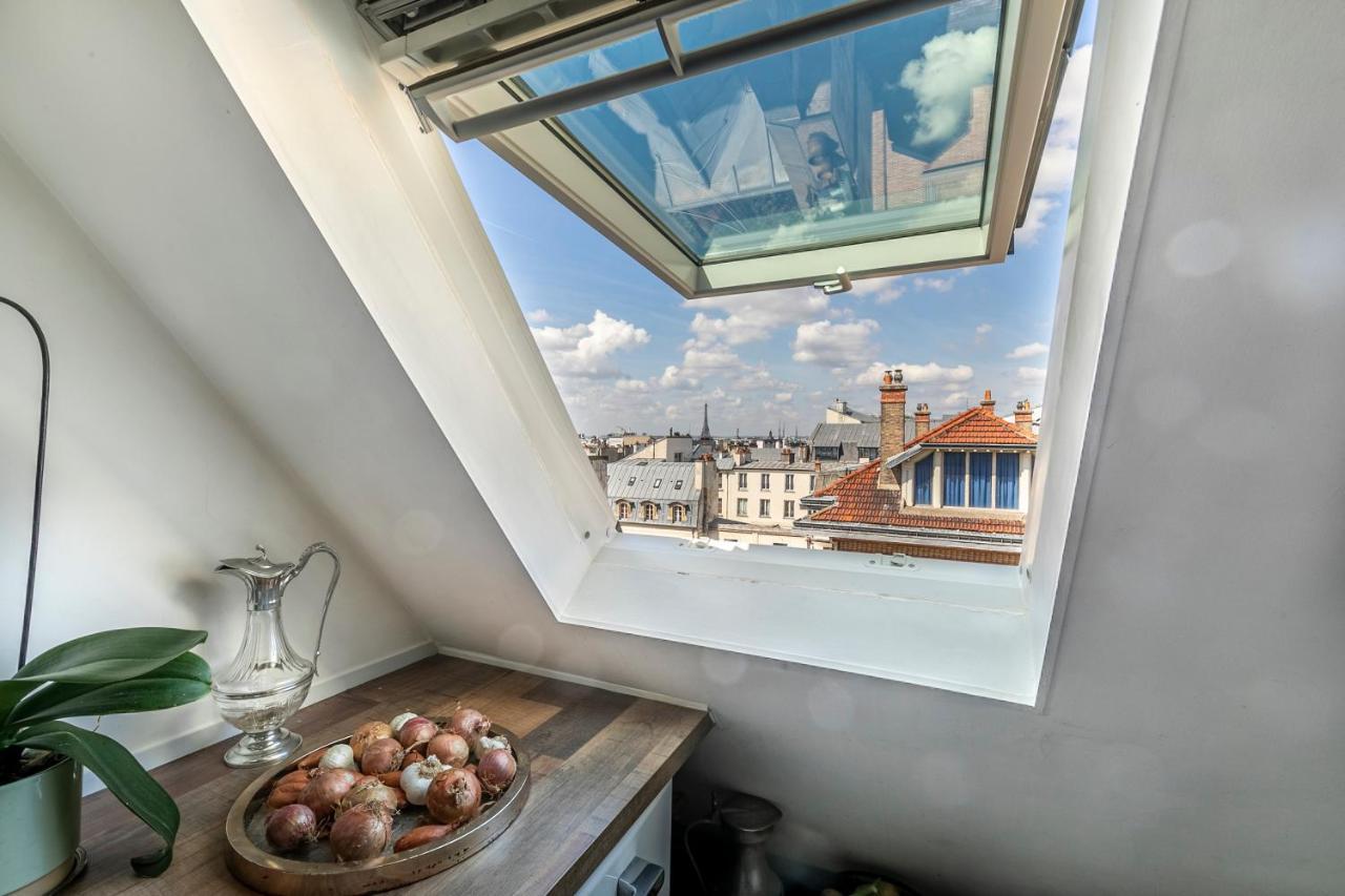 Paris Centre Dernier Etage Vue Ascenseur Apartamento Exterior foto